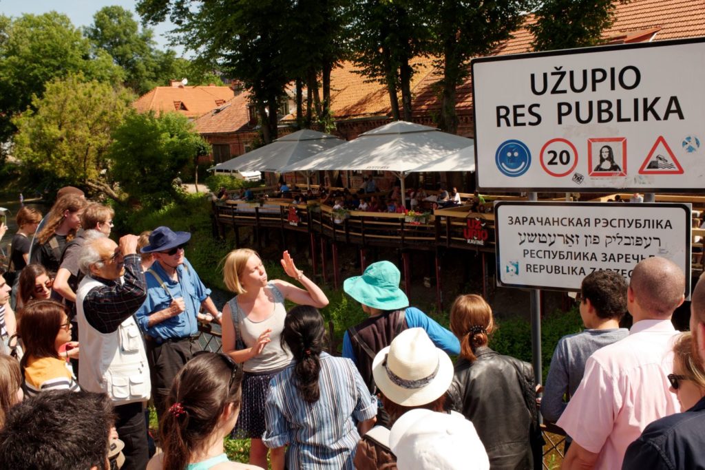 Entrance to Uzupis Republic in Vilnius