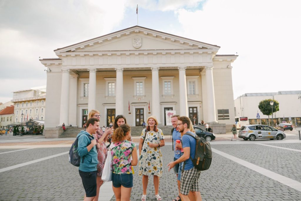 Visiting Vilnius Town Hall on Vilnius Free Walking Tour
