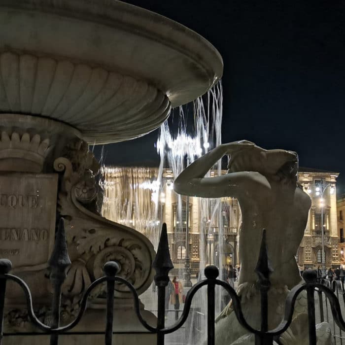 Baroque fountain in Catania