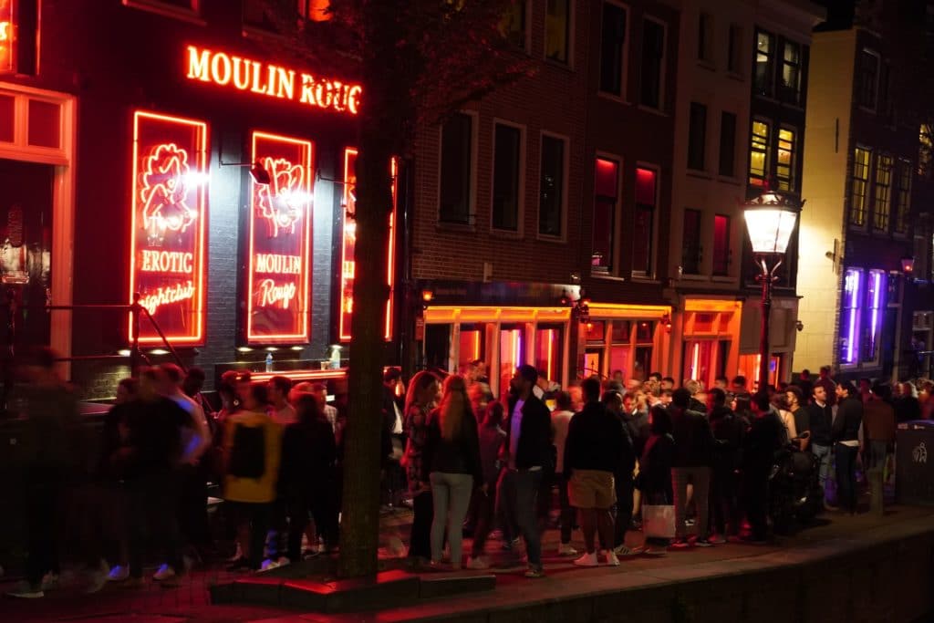 Crowds line up at Red Light District live shows