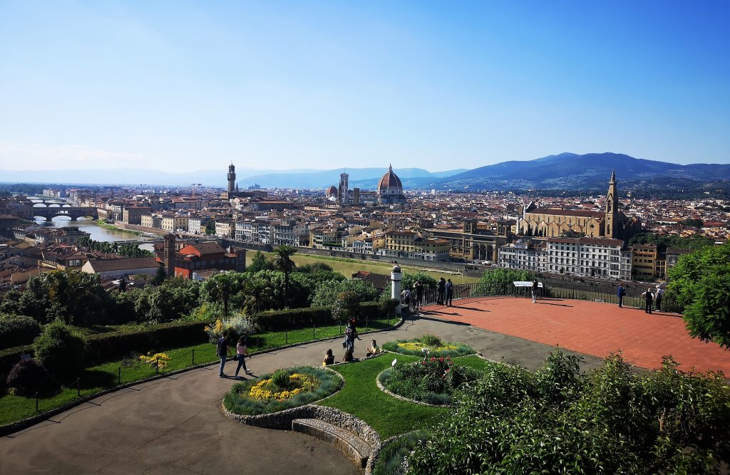 The terrace of Piazzale Michelangelo